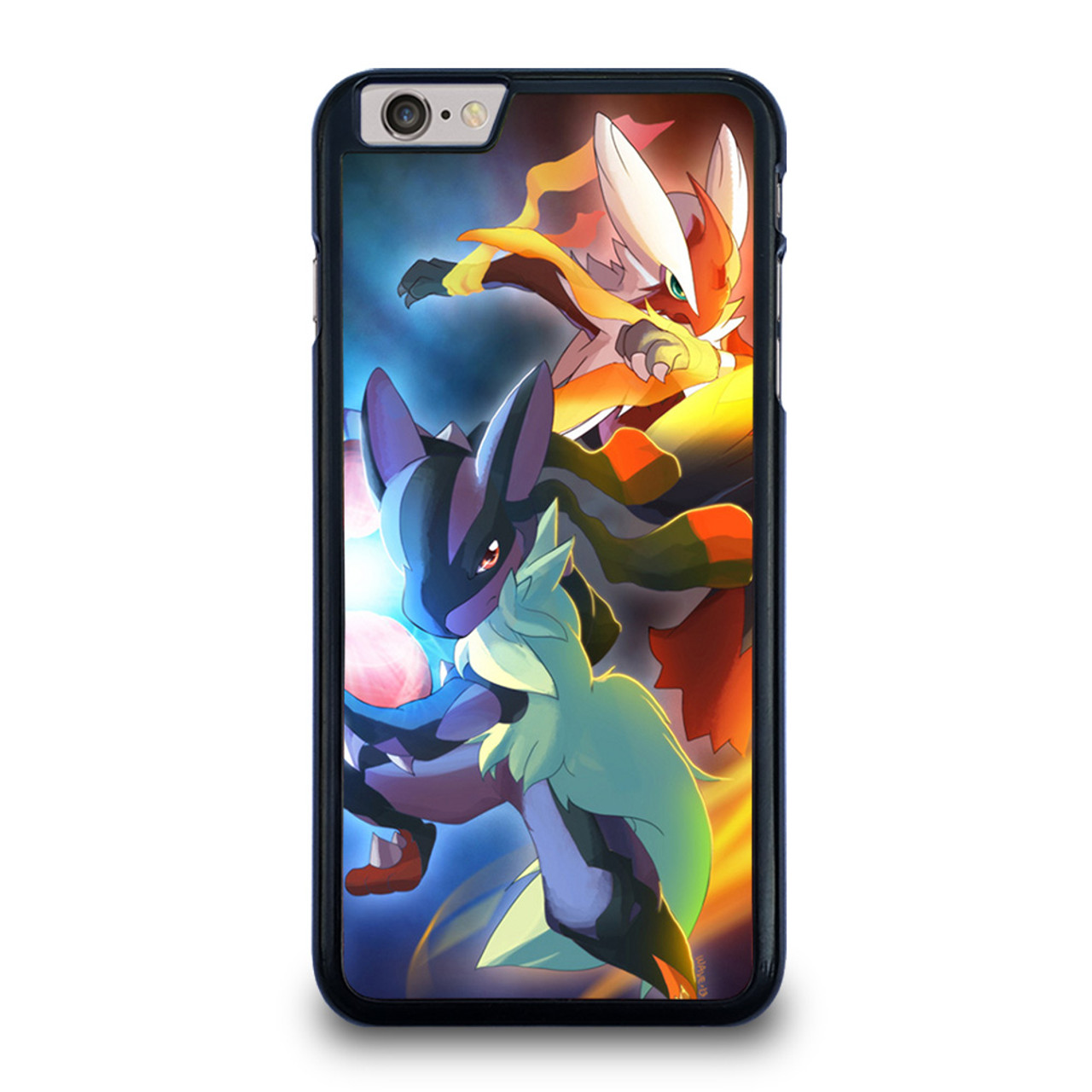 MEGA POKEMON BLAZIKEN VS LUCARIO iPhone 6 / 6S Plus Case Cover